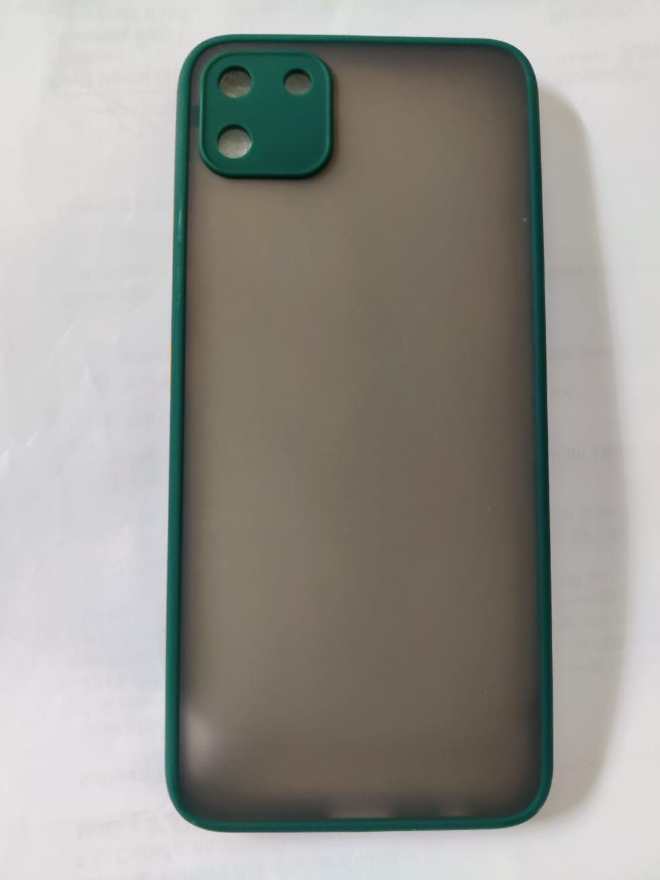 For Realme C11 2020 - Matte Back Cover With Camera Protection Bumper - Phone Back Cover
