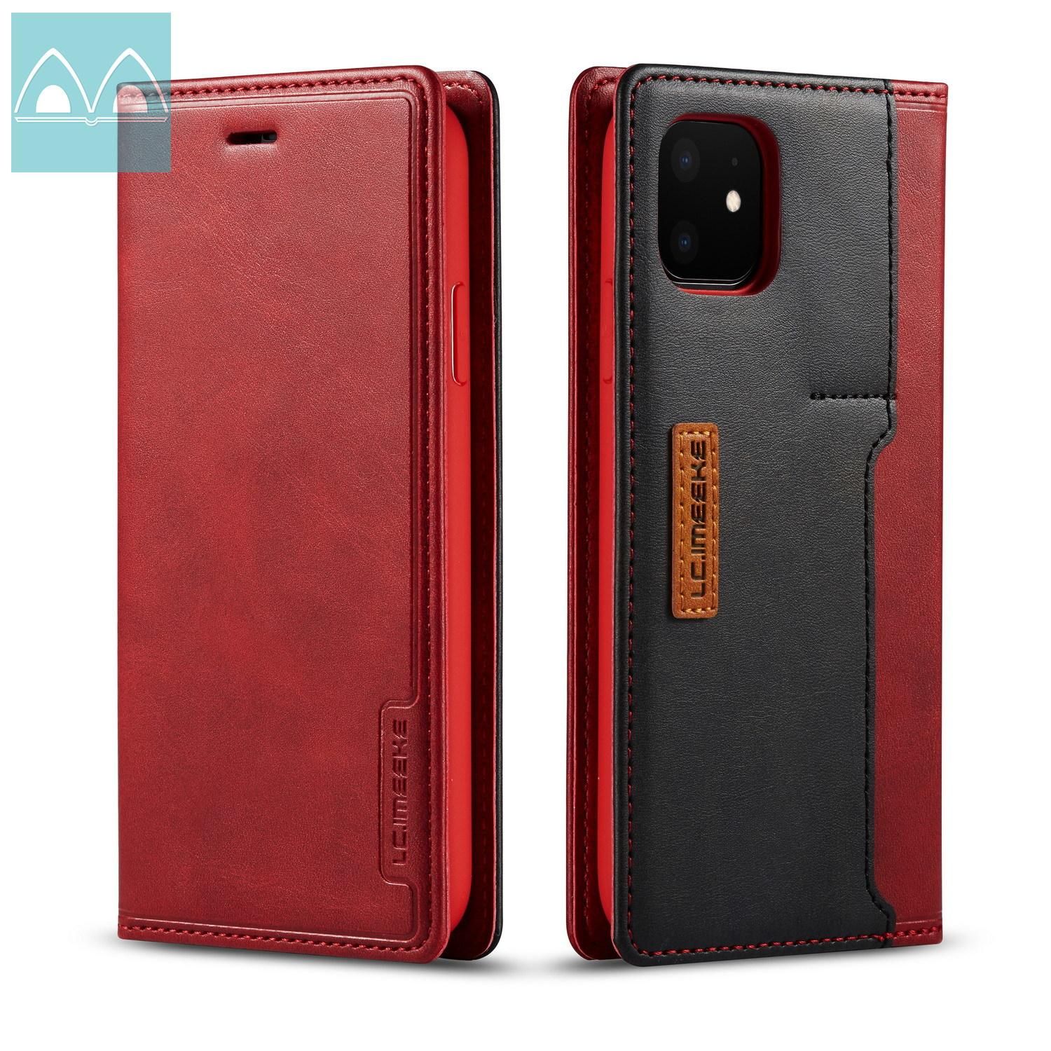 For Apple iPhone 11 / iPhone 11 Pro / iPhone 11 Pro Max Luxury Retro Premium PU Leather Magnetic Flip Case Vintage Stand Wallet Cover
