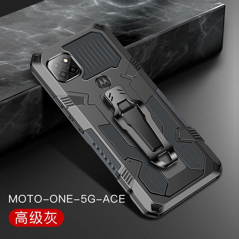 Magnetic Holder For Motorola One 5G Ace Moble Phone Back Case Men Boy Shockproof Clip Belt Clip Bumper Funda Cover