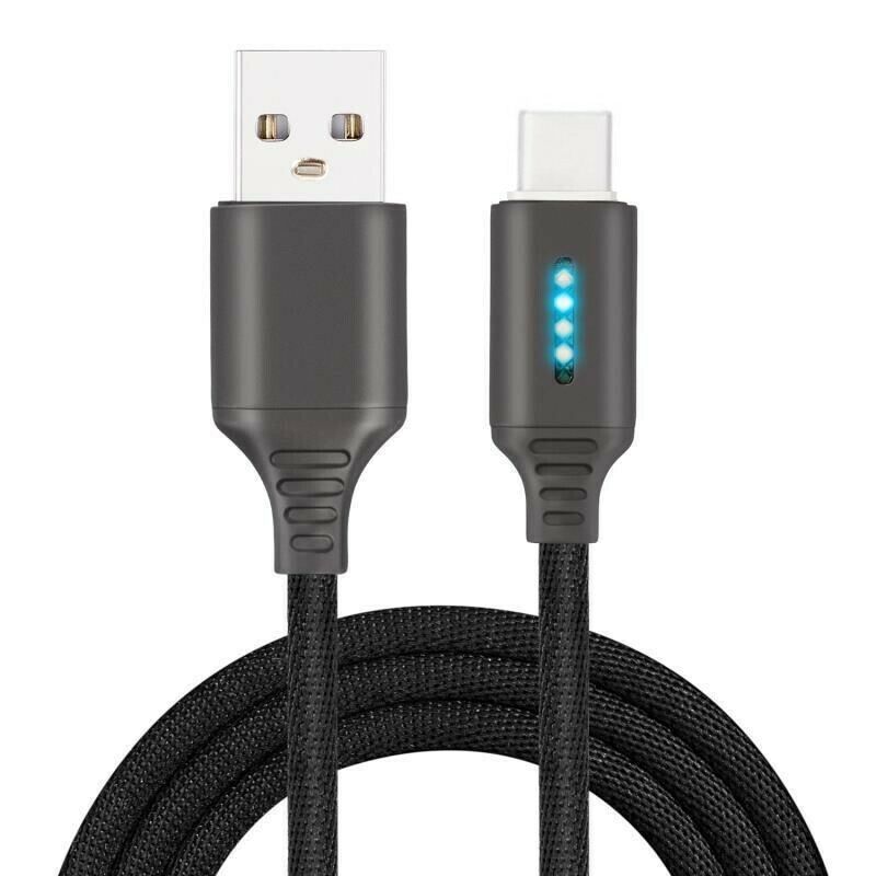 Geartronic Mobile Phone Data Cable Fast Charge Smart Power-off Protection Mobile Phone Weaving Yarn Android Data Cable Full Automat
