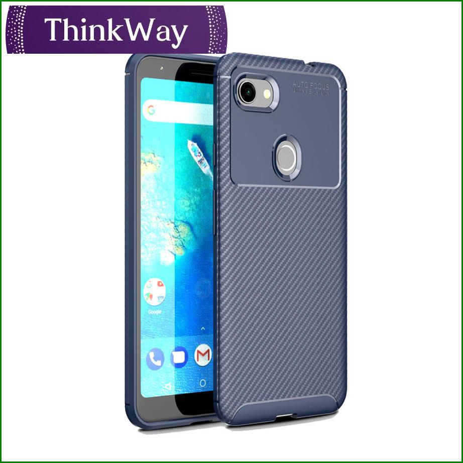 Carbon Fiber Pattern TPU Shockproof Phone Case For Pixel 4a 5G & Google Pixel 5A