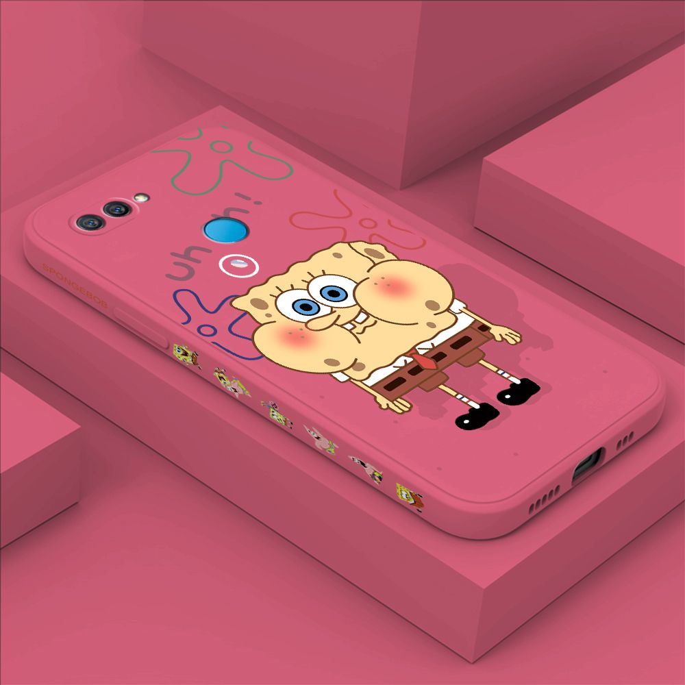 ZeroQiQi for OPPO A12 Case Cartoon Anime Side Printing Cases Soft Liquid Silicone Phone Cover