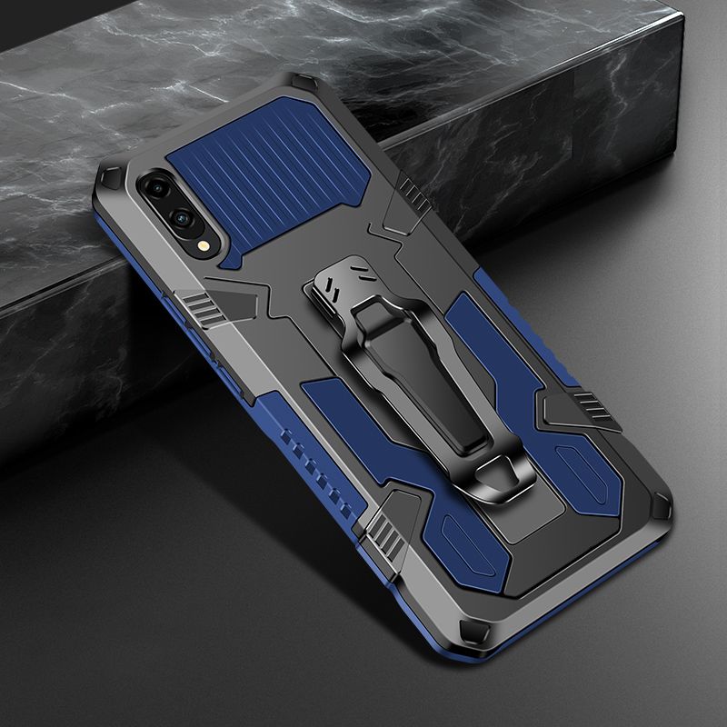 Shockproof Phone Case For Samsung Galaxy A02 / Galaxy M02 Rugged Armor Aluminum Magnetic Stand Metal Anti-fall Cover