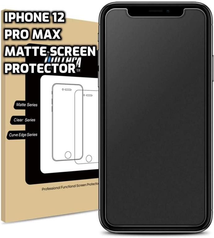 For iPhone_iPhone 12 Pro Max Premium Anti-Fingerprint Matte Screen Protector Tempered Glass