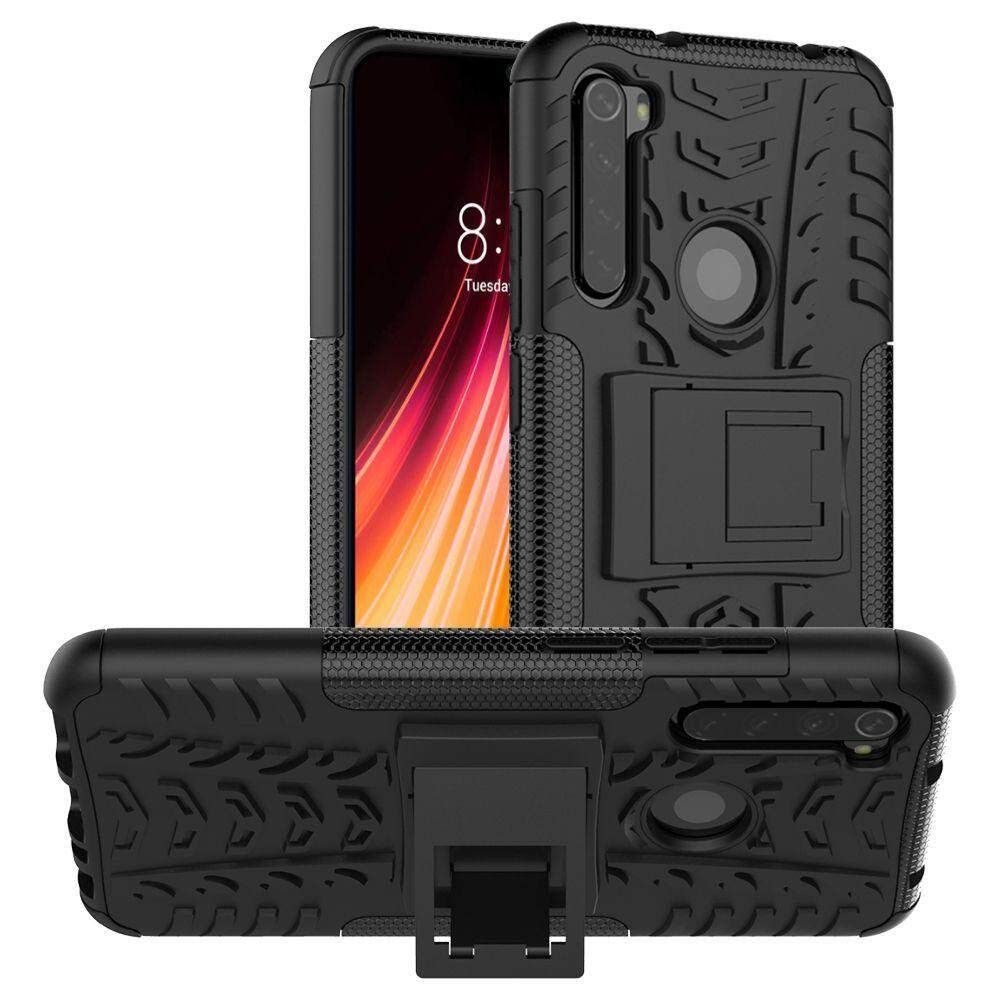 For Xiaomi Redmi Note 8 Dual Layer Heavy Duty Armor Tough Hybrid Shockproof Stand Protective Case Cover