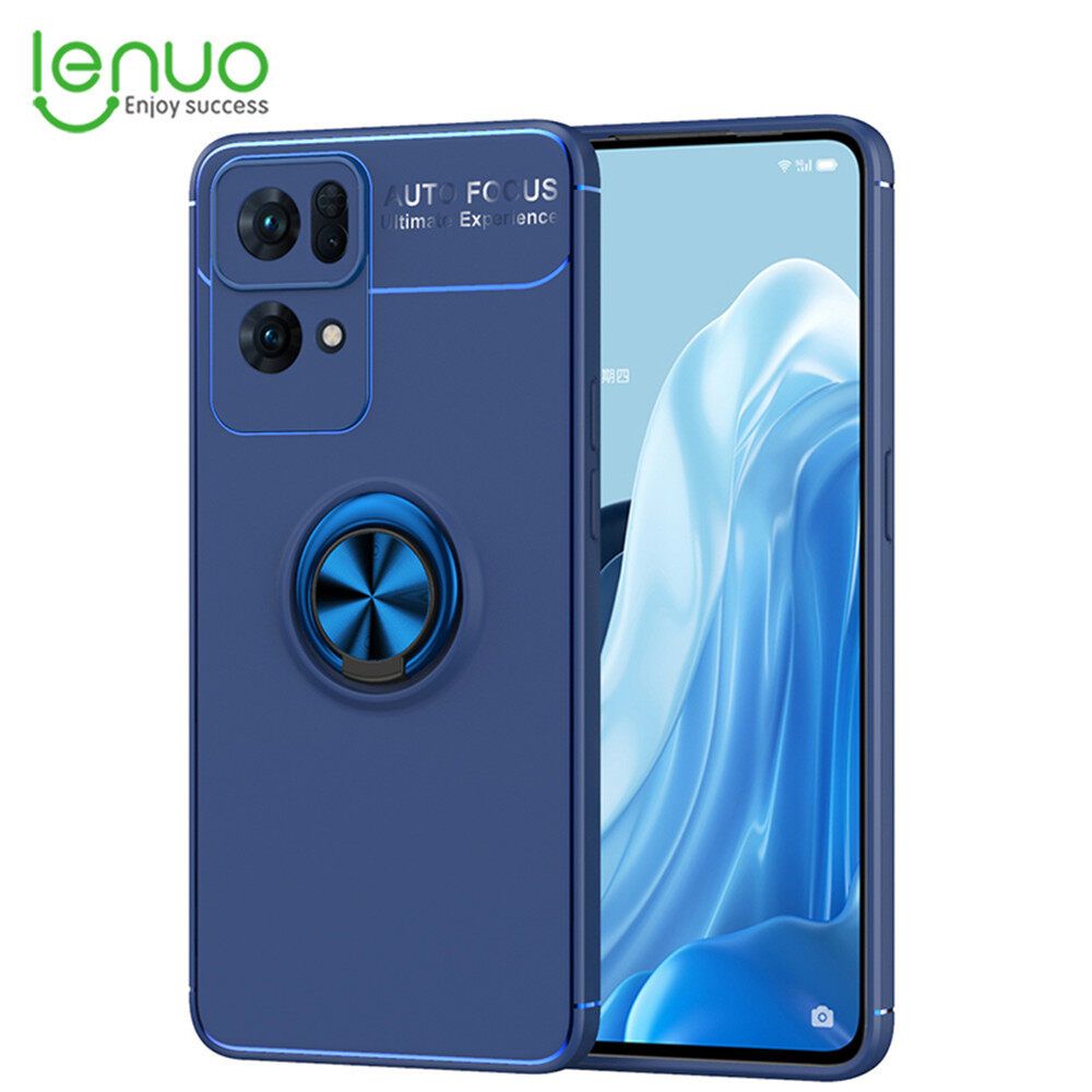 Lenuo for Oppo Reno7 Pro 5G Ring Stand TPU Soft Case