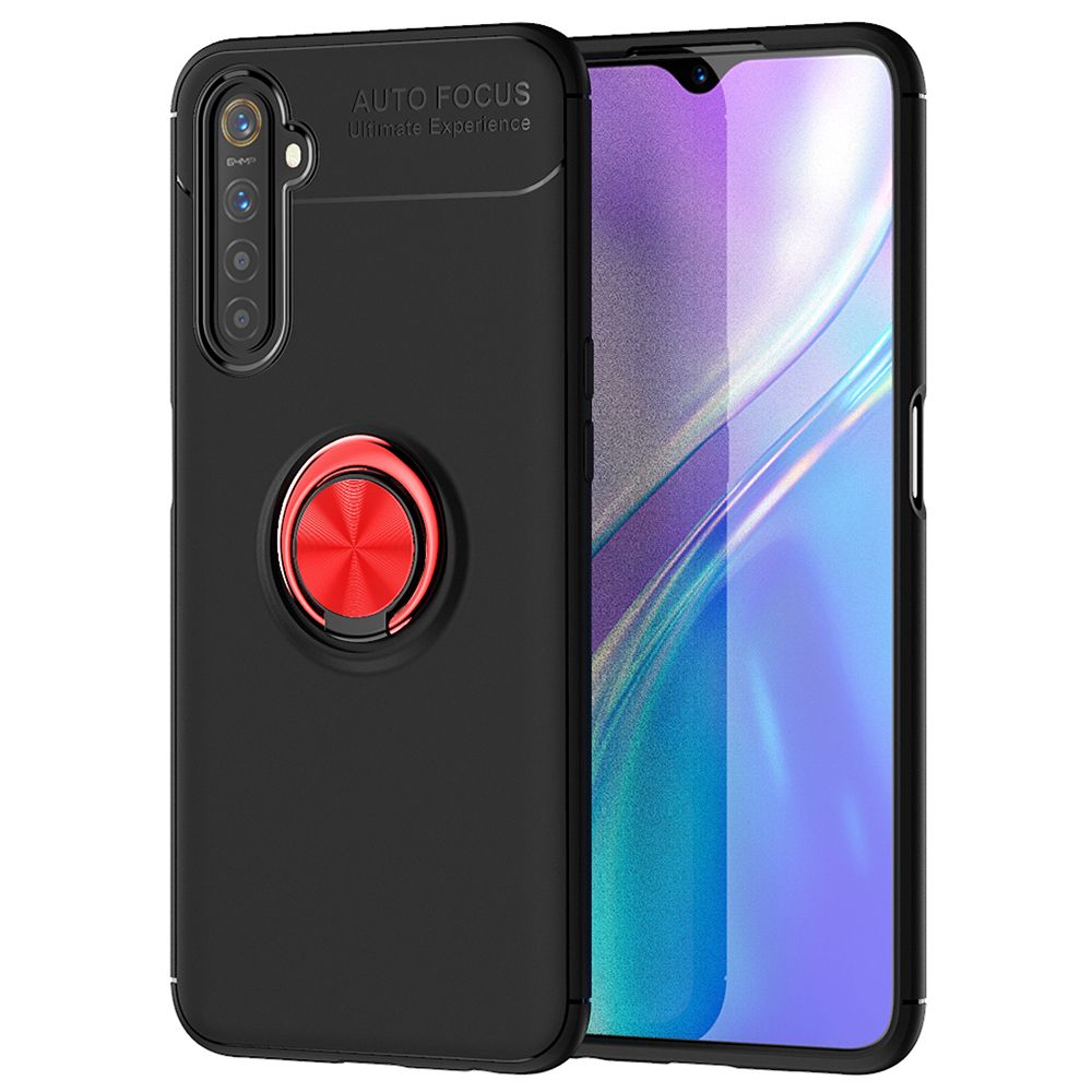 Shockproof Case For OPPO Realme 6 Phone Case Ring Stand Phone Back Cover
