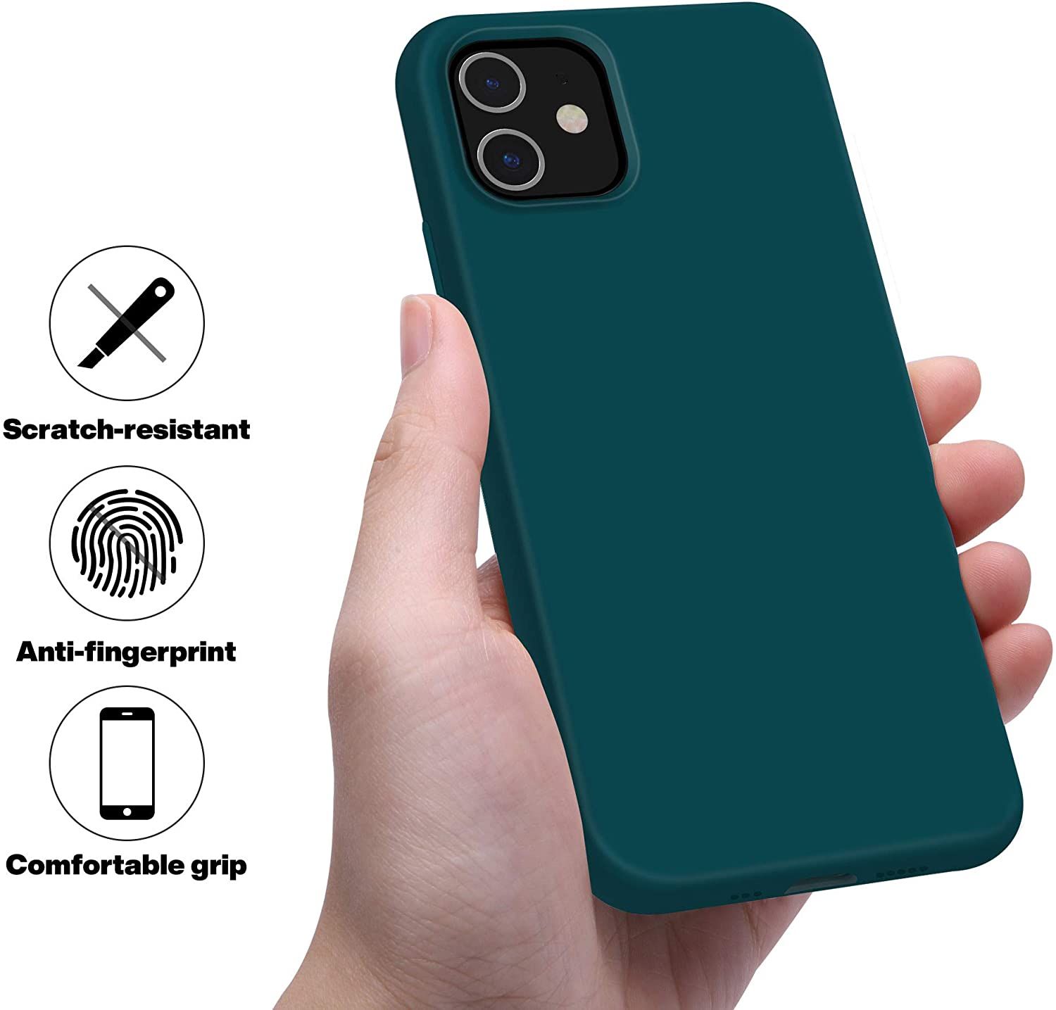Silicon Case Compatible Silky and Soft Touch Series Premium Soft Liquid Silicone Rubber Full-Body Protective Bumper Case (25 Colors) for iPhone 7/8 Plus