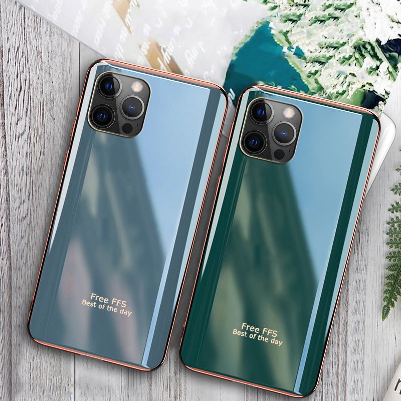 For iPhone13 Mini Case Silicone Soft Back Cover Electroplated Avocado Green Glitter Full Protector Phone Back Cover iPhone13 Mini Back Cover