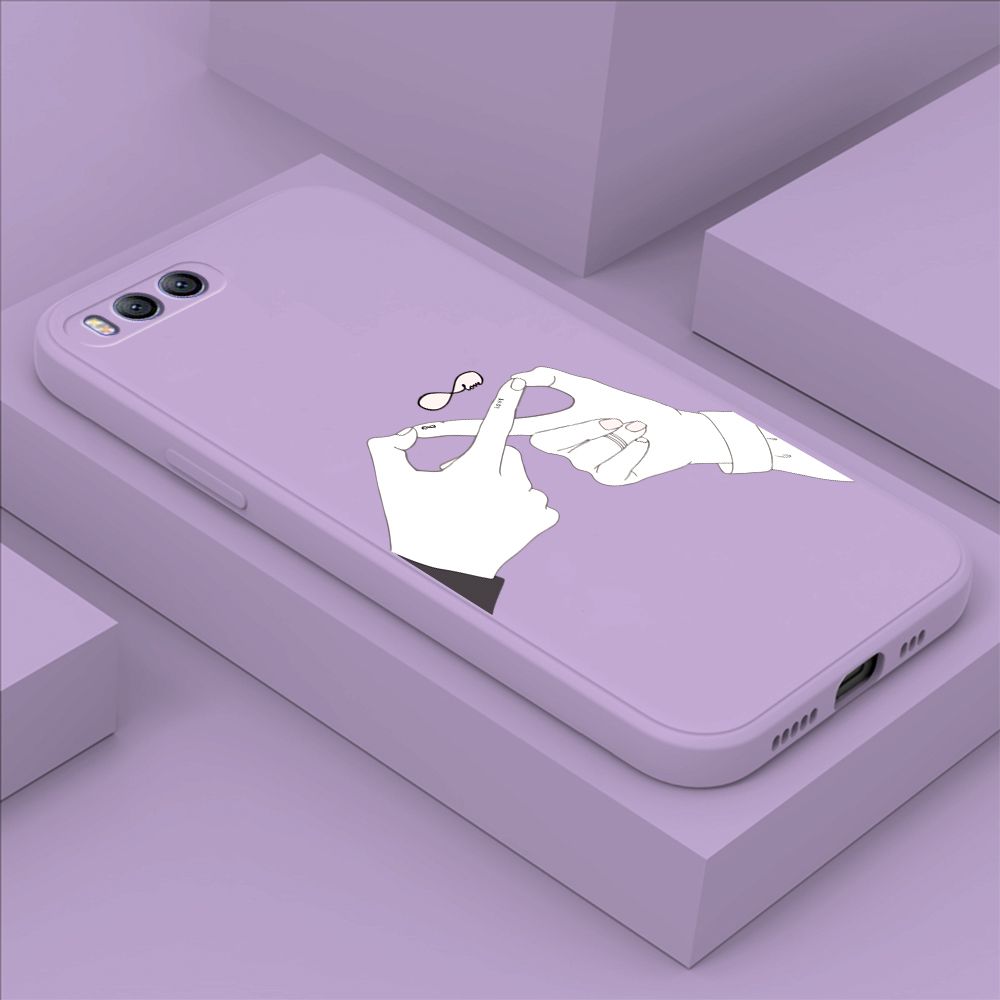 ZeroQiQi for Xiaomi 6 Back Cover Mobius Ring Ultra Thin Soft Luxury Square Multicolor Liquid Silicone Phone Case