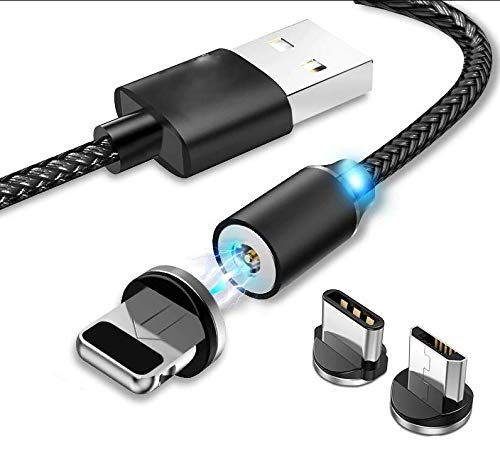 Metal Magnetic Cable X-Cable 3 IN 1 Fast Charging Micro USB Cable Type C Magnet Charger