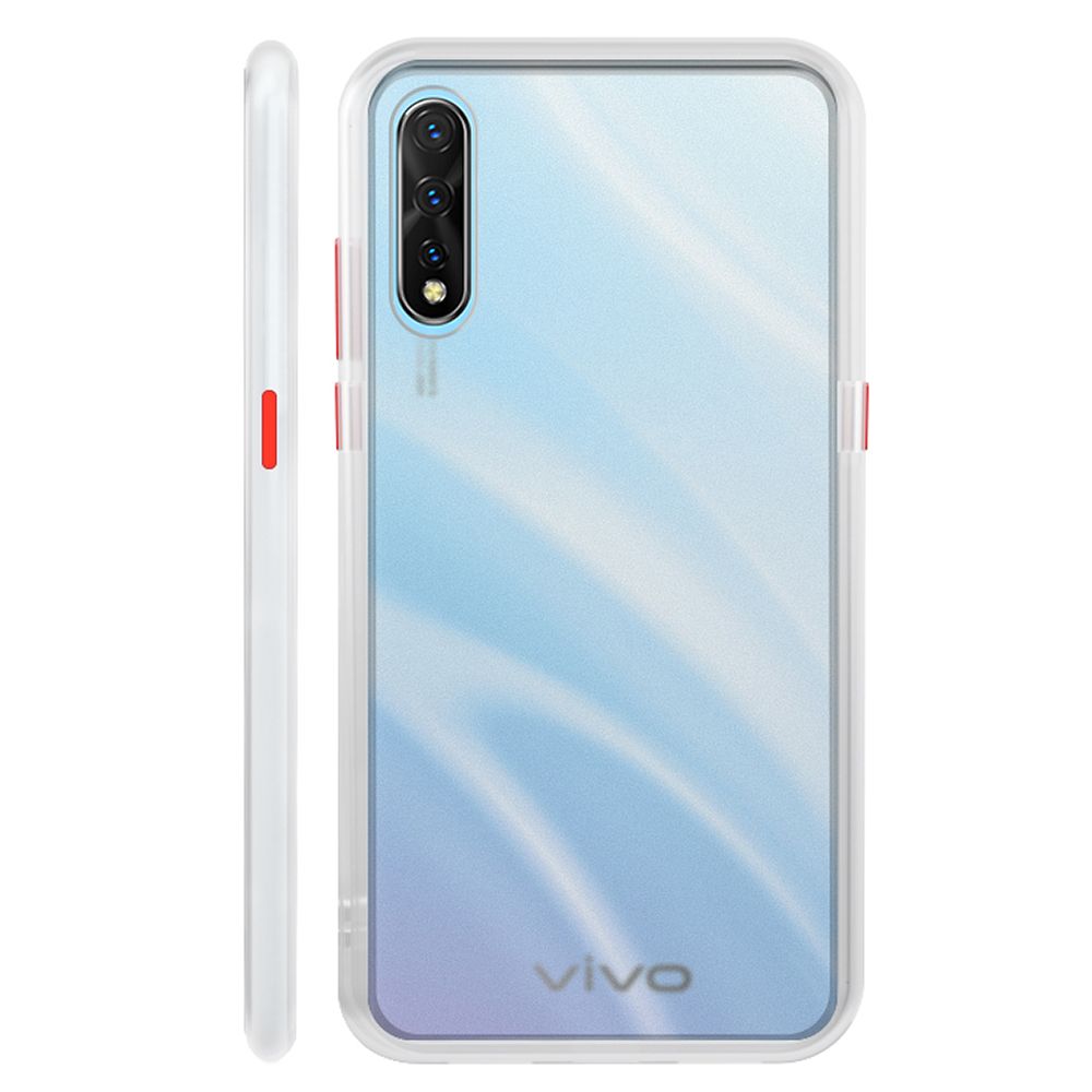 Shockproof Matte Transparent Case For VIVO Y7s Phone Case Hard Silicone Bumper Cover
