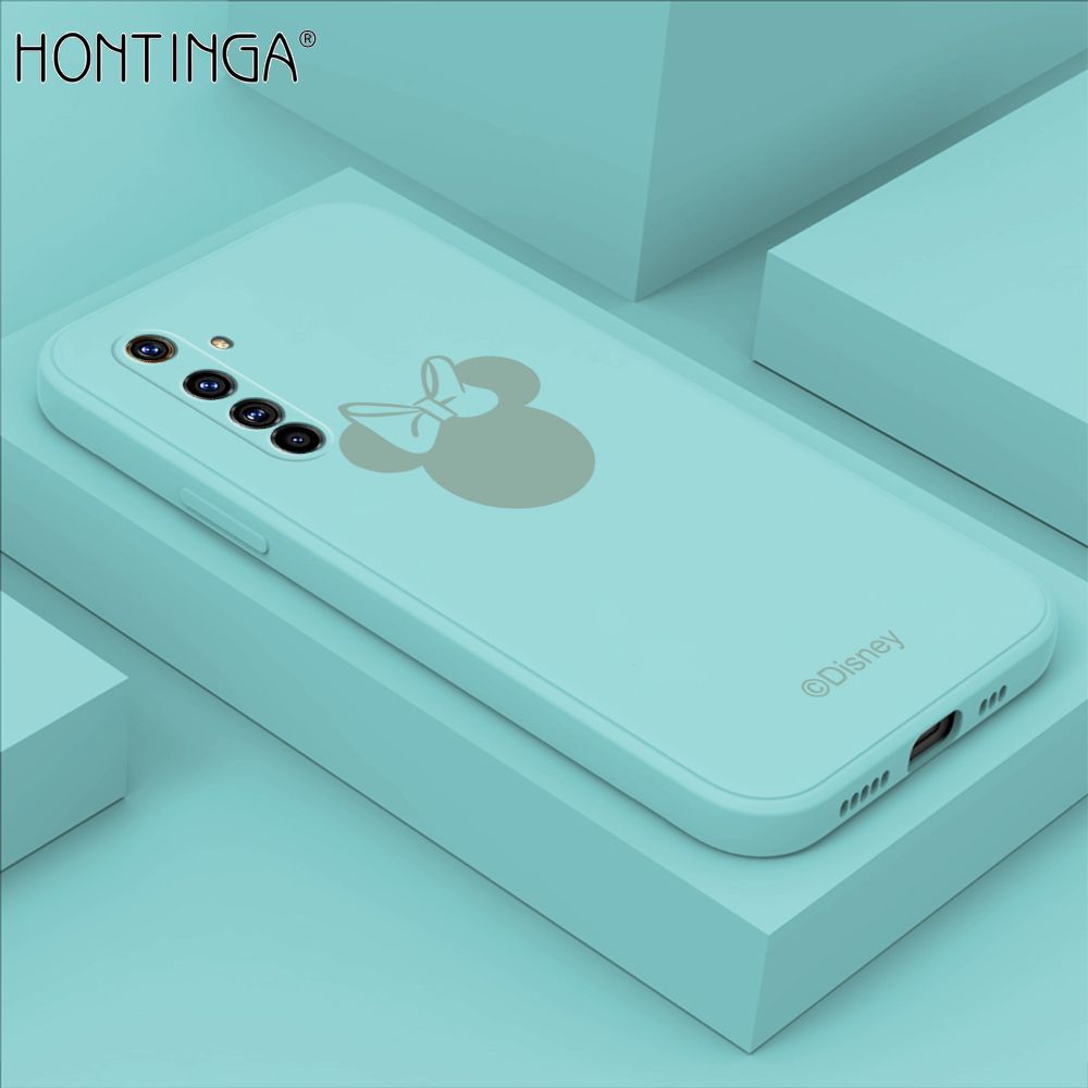 Hontinga for Realme X50 Pro 5G Case Cartoon Mouse Phone Case Soft Square Edge Silicone Cases Full Lens Cover Shockproof Protection Cover