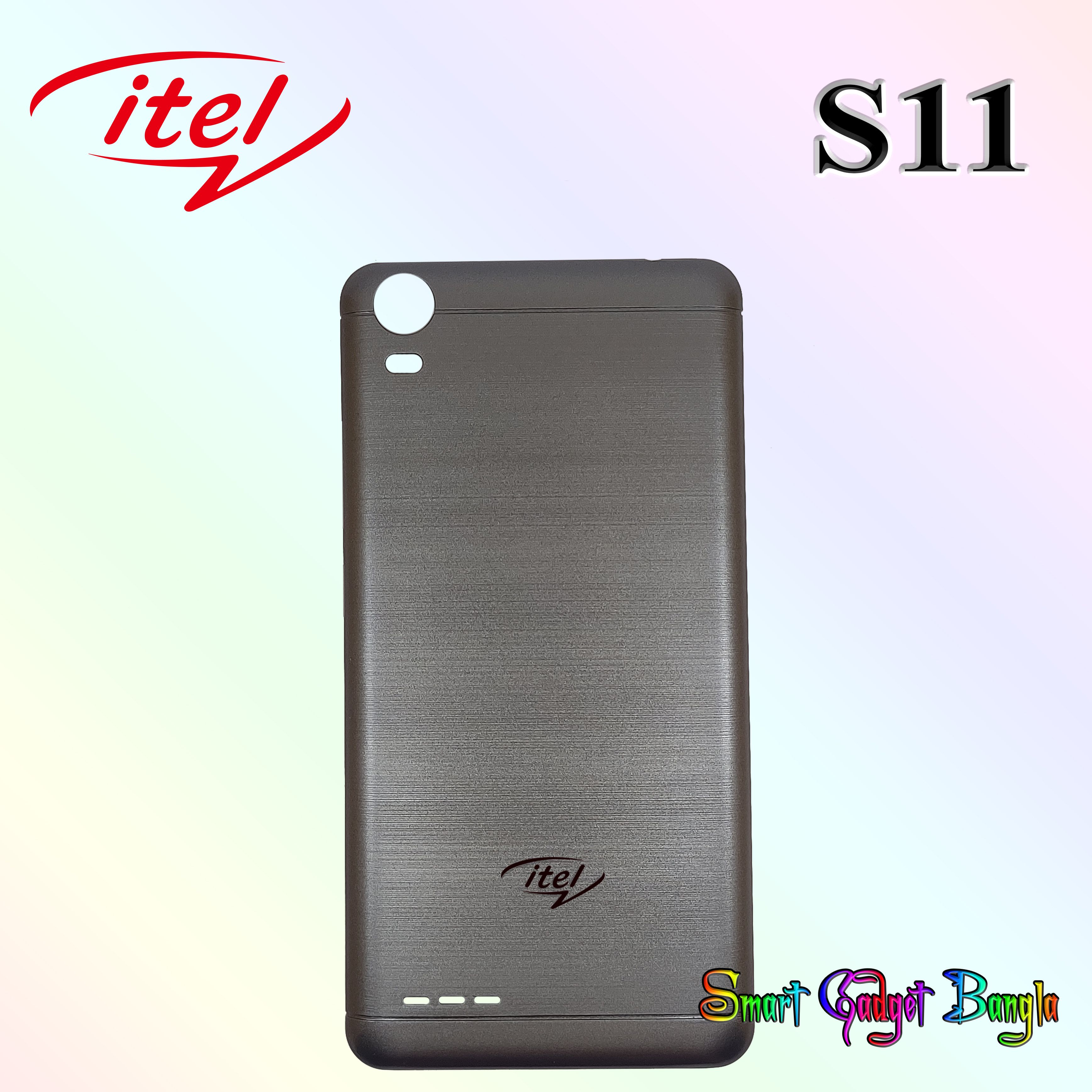 For_Itel S11 Back part Gold Silver Black Full Body - Phone Back Cover