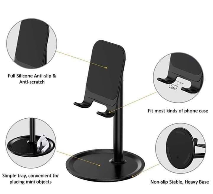 Desktop Support 60 Degree Rotation Smart Phone Tablet Stand