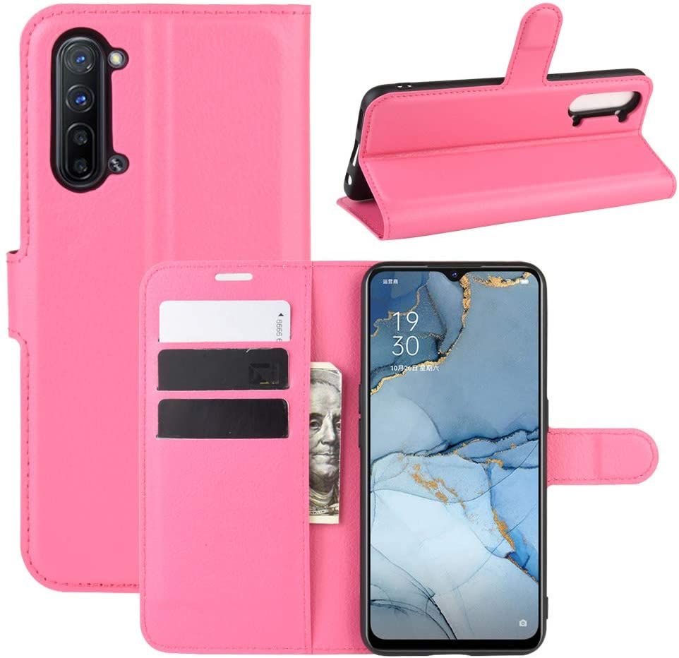 for OPPO Find X2 Lite Case, PU Leather with Card Holder Case Wallet Flip with Stand Cover Protective Shell for OPPO Find X2 Lite Phone Case