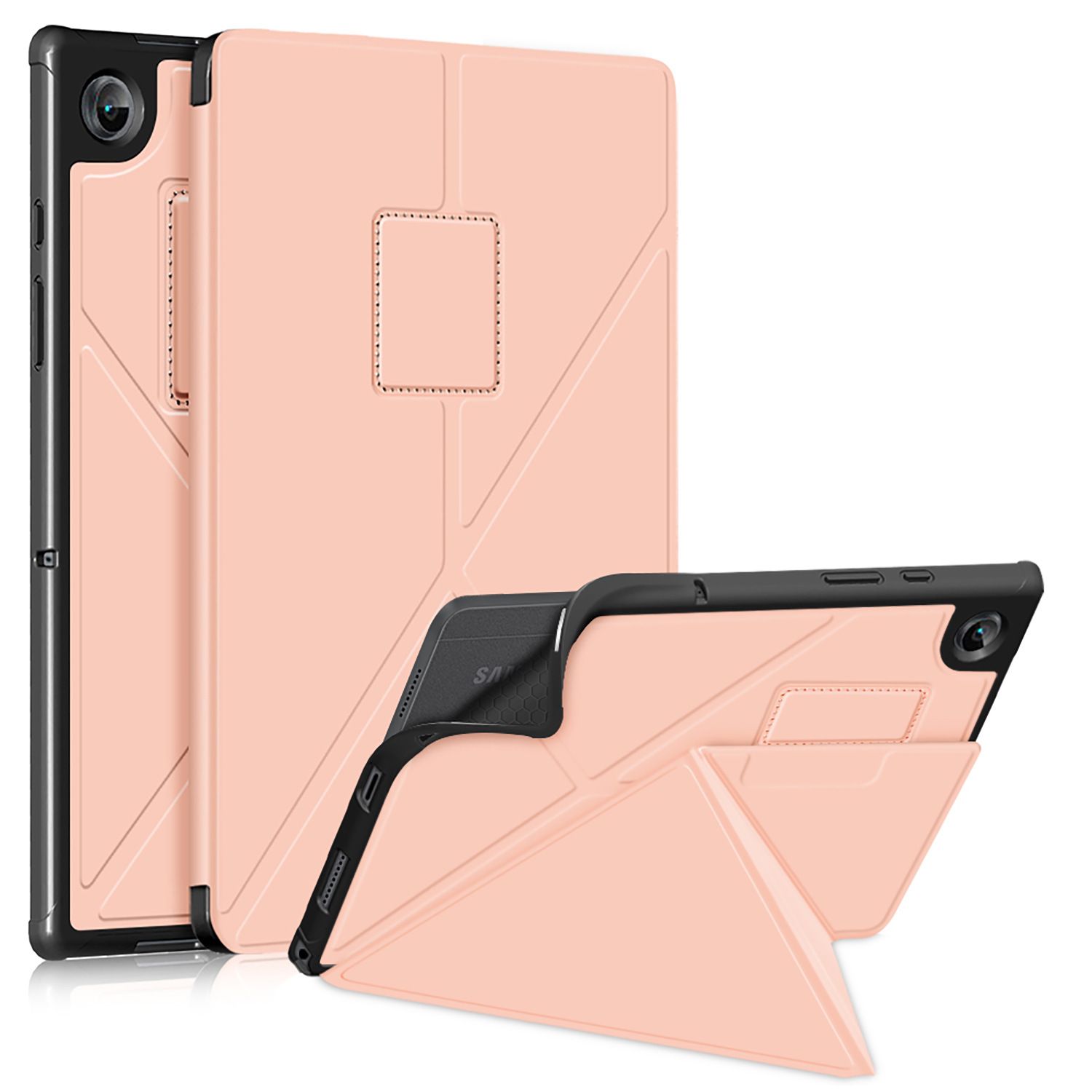 Microfiber Leather Tablet Cover Compatible For Samsung Galaxy Tab A8 2021 Sm-x200 X20 Deformation Shell