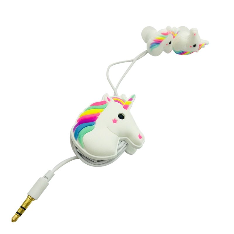 Cute Unicorn Headphones Earphones Kids Girls Music Stereo Wired Headphones Gamer Computer Headphones Headset For iPhone Huawei