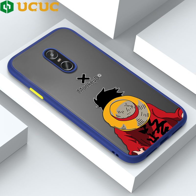 UCUC for Redmi Note 4Pro Case Straw Hat Boy Back View Frosted Transparent Hard Cover Ultra Thin Phone Case