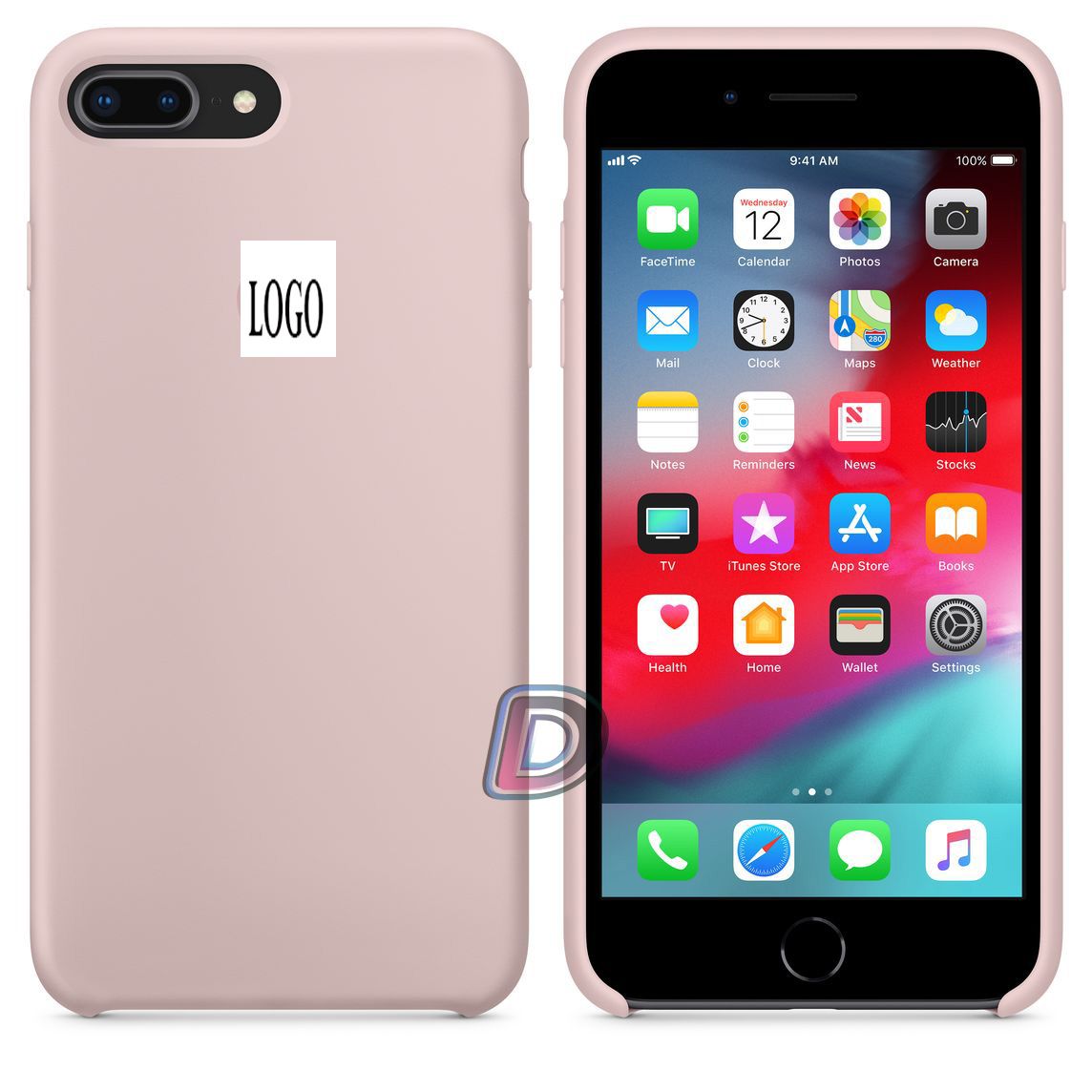 For IPhone 7 Plus / 8 Plus Luxury Silicone Protect Back Cover Soft Case