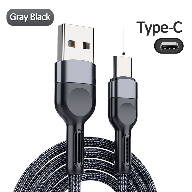 Mobile Phone Charging Cable Fast Charging Braided Data Cable 5A TYPE-C Supports Huawei Super Fast Charge