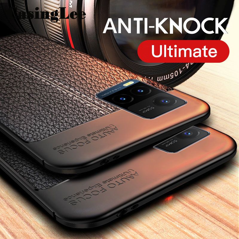 Casinglee For VIVO Y21T Case for Silicone Litchi Pattern PU Leather Shockproof Back cover VIVO Y21T Phone cases For girls and Boys