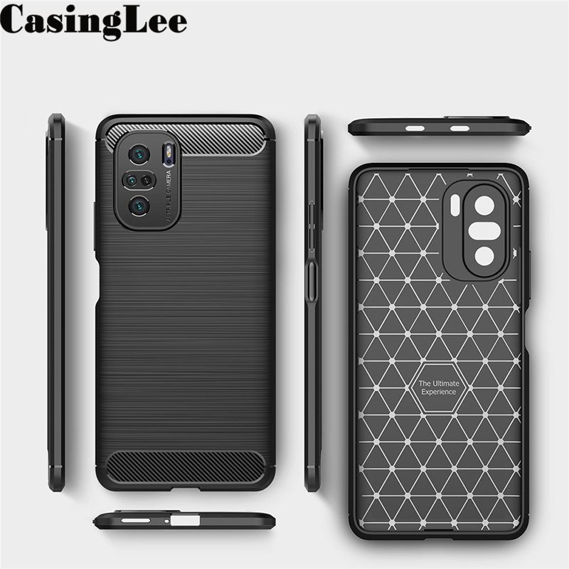Protect Cover For Xiaomi 11X Case Carbon fiber drawing Soft TPU Silicone Phone Cases for Xiaomi 11X Back Cover