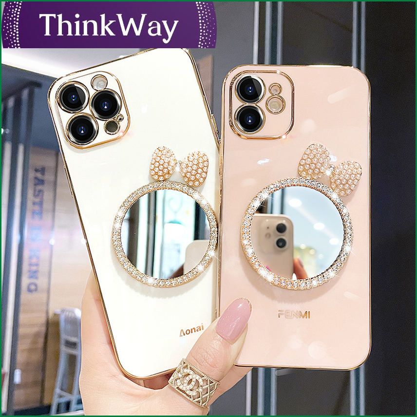 Suitable for Honor 60Pro mobile phone shell fashion silicone 50 butterfly mirror enjoy 20 protective cover new X30 creative