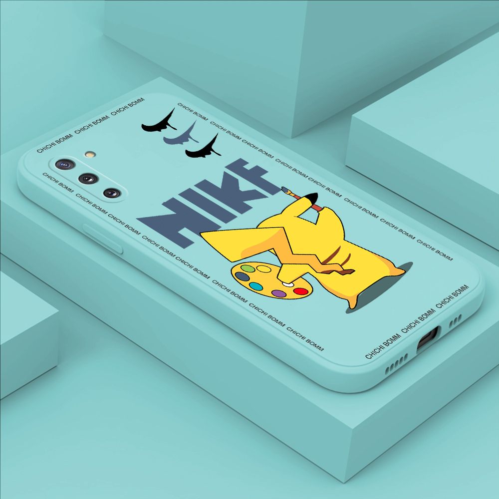 Hontinga for Samsung Note 10 Case Fashion Cartoon Animals Phone Case Phone Case Soft Square Edge Silicone Cases Full Lens Cover Shockproof Protection Cover