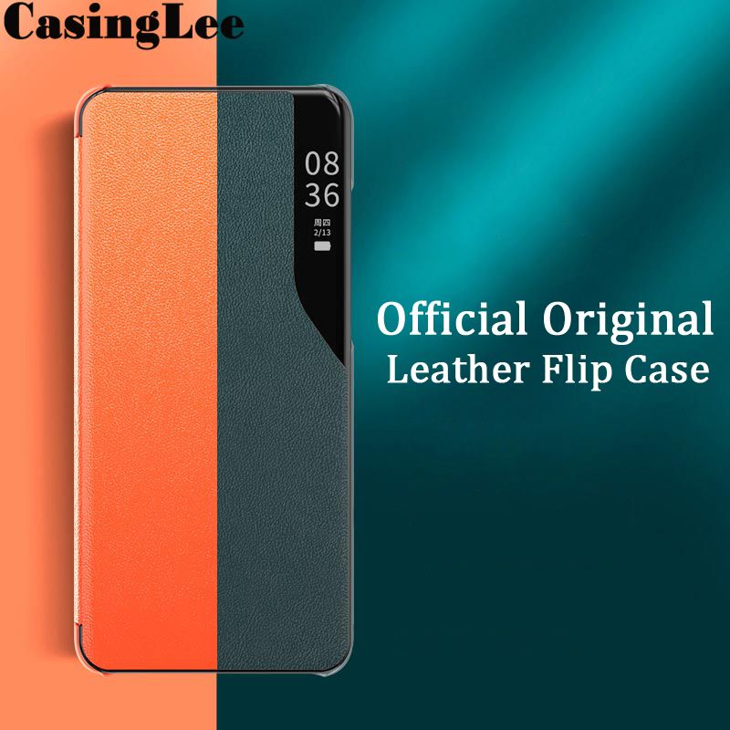 Casinglee For Galaxy S9 Case Smart View Phone Back Cover for Samsung Galaxy S9 Flip Case Window View Flip Leather Phone cases Autosleep