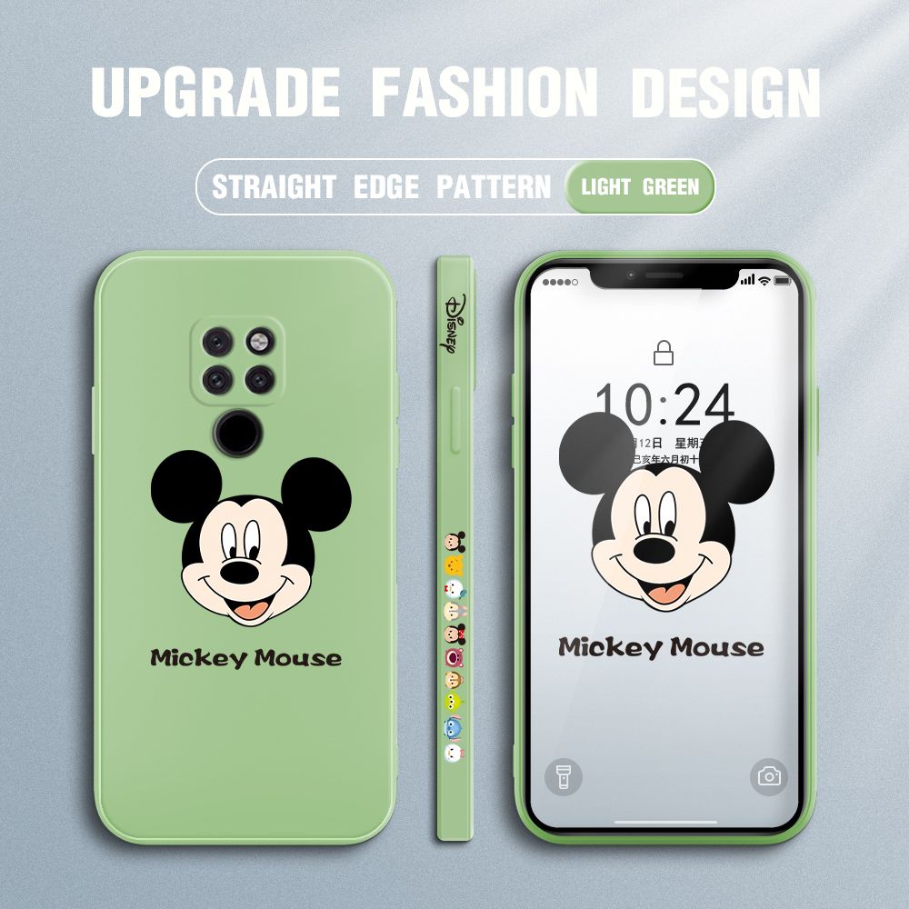 FHKL for Huawei Mate 20 Back Cover Mickey Mouse Head Hortrait Side design Soft Case Multicolor Liquid Silicone Phone Cases