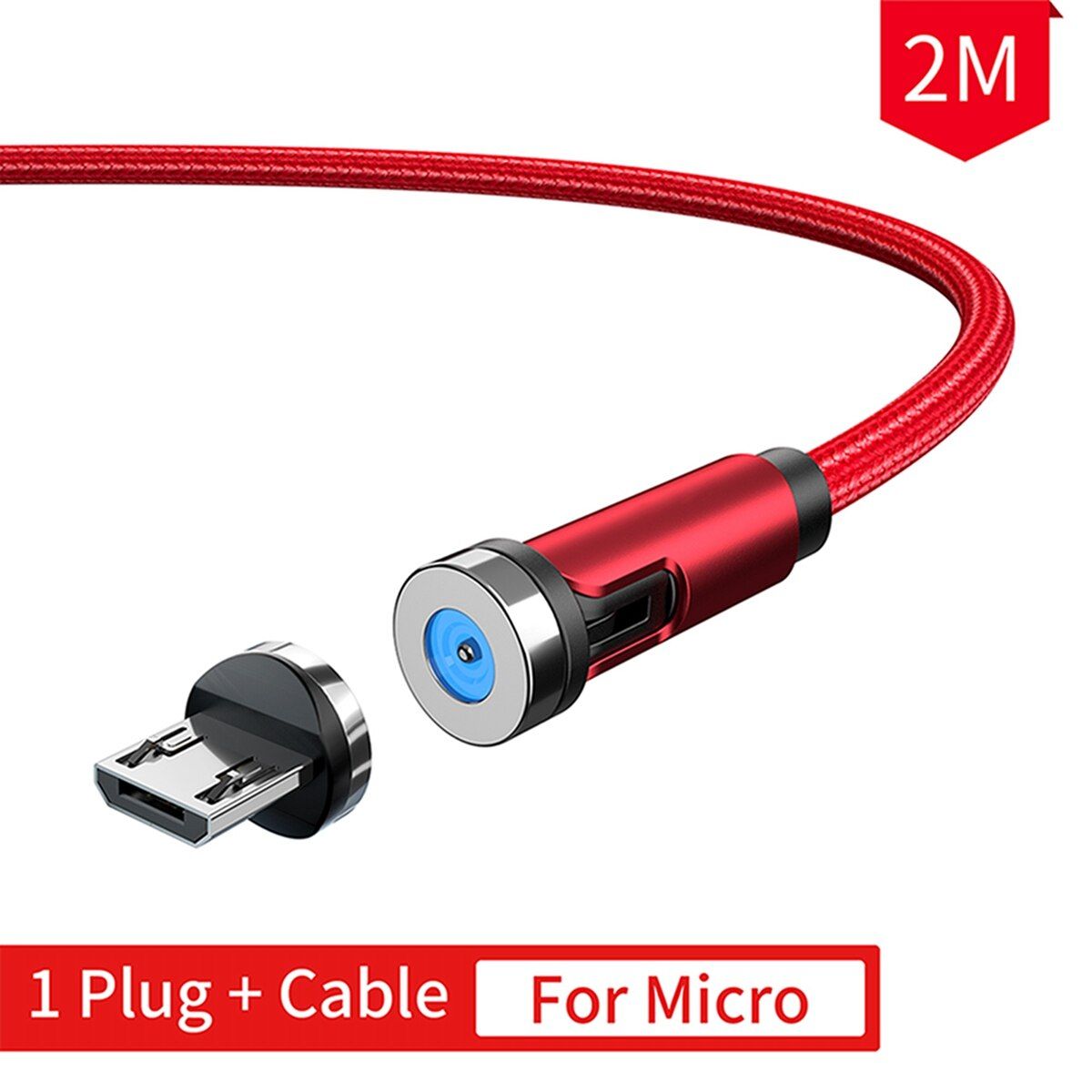 540 Rotate Magnetic Cable 360 Degree Micro USB Type C Charging Cable Fast Charging Magnet Charger Cable for iPhone Android