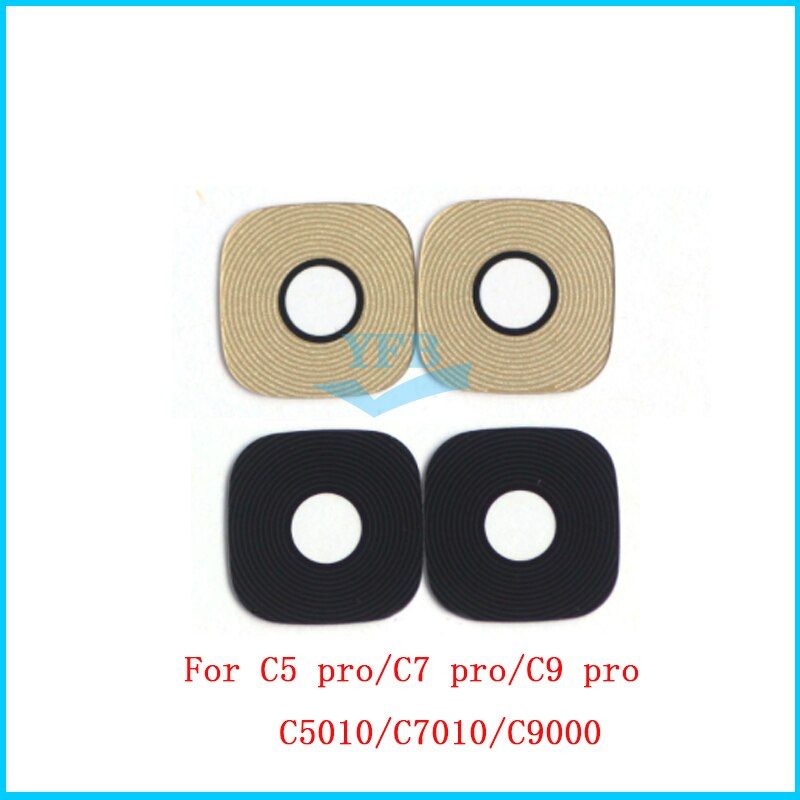10pcs For Samsung galaxy C5 C7 C9 pro C5010 C7010 C9000 back rear camera lens with Adhesive sticker Replacement