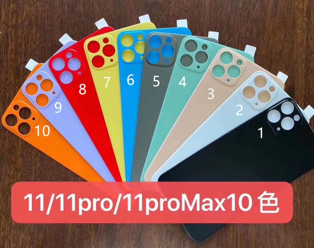 [Order message mobile phone model]Newest Back Glass Film For iPhone 11 Pro 11PRO MAX With Camera Lens Sticker Camera Back Cover For iPhone 11 Pro MAX