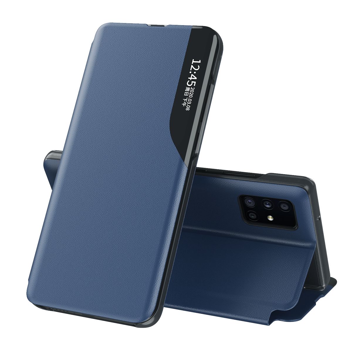 Flip Case For Samsung Galaxy M31S Phone Case Smart Window View Shockproof PU Leahter Cover