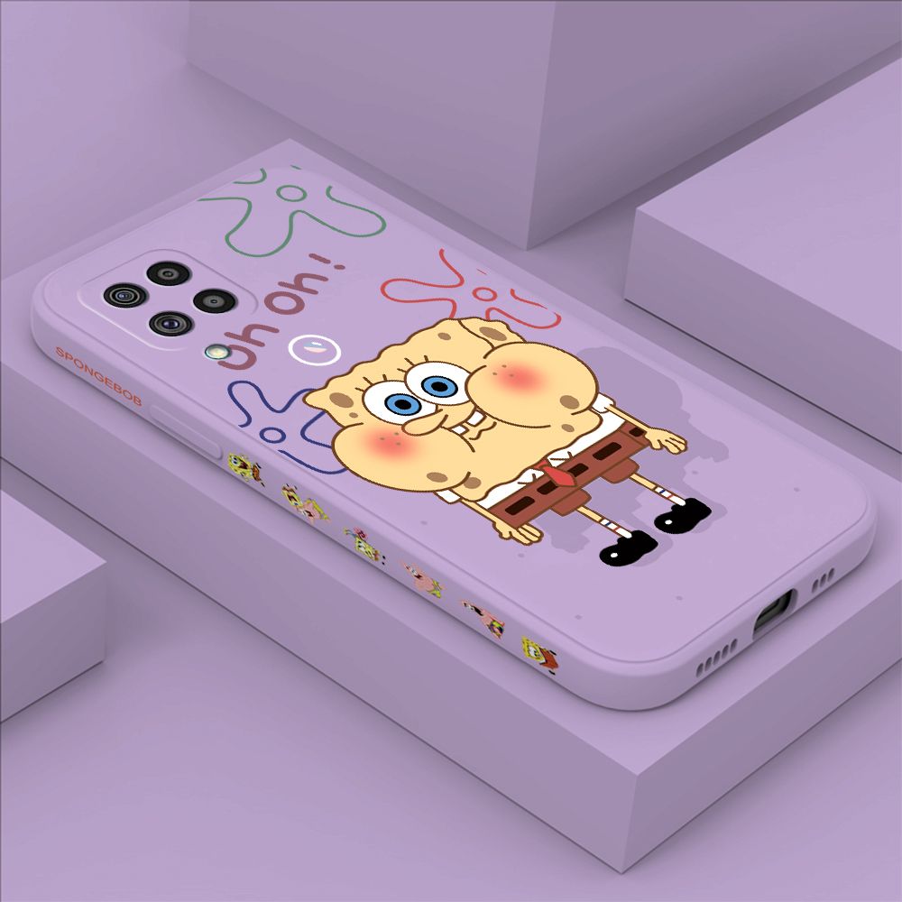 ZeroQiQi for Samsung M62 Case Cartoon Anime Side Printing Cases Soft Liquid Silicone Phone Cover
