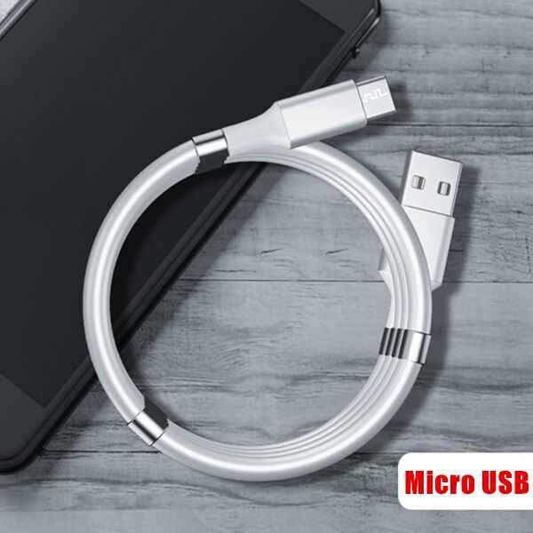 1M 3A Magnetic Charger Cable Micro USB Cable Type C Magnet Charger For Redmi 9 9c K30 Ultra Note Xiaomi mi 10 Lite OPPO Reno 4 3