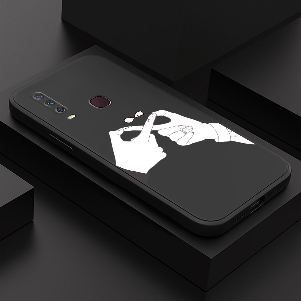 ZeroQiQi for Vivo Y12/Y15/Y17 Back Cover Mobius Ring Ultra Thin Soft Luxury Square Multicolor Liquid Silicone Phone Case