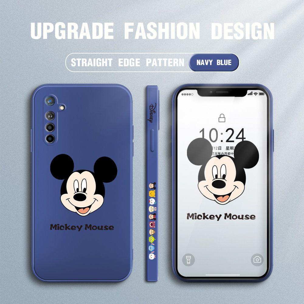 FHKL for OPPO K5 / Realme XT / X2 Back Cover Mickey Mouse Head Hortrait Side design Soft Case Multicolor Liquid Silicone Phone Cases