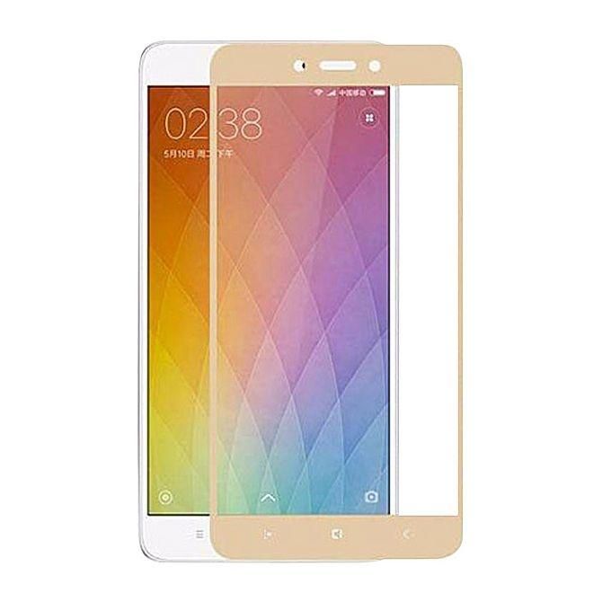 Redmi Note 4 Full Curved Tempered Glass - Golden