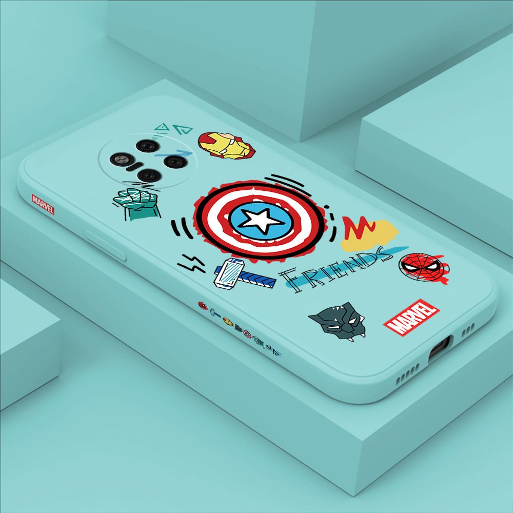 ZeroQiQi for Huawei Mate20 Pro Case Cartoon Anime Icon Phone Cover Soft Full Lens Protection Casing Ultra Thin Soft Liquid Silicone Phone Cases