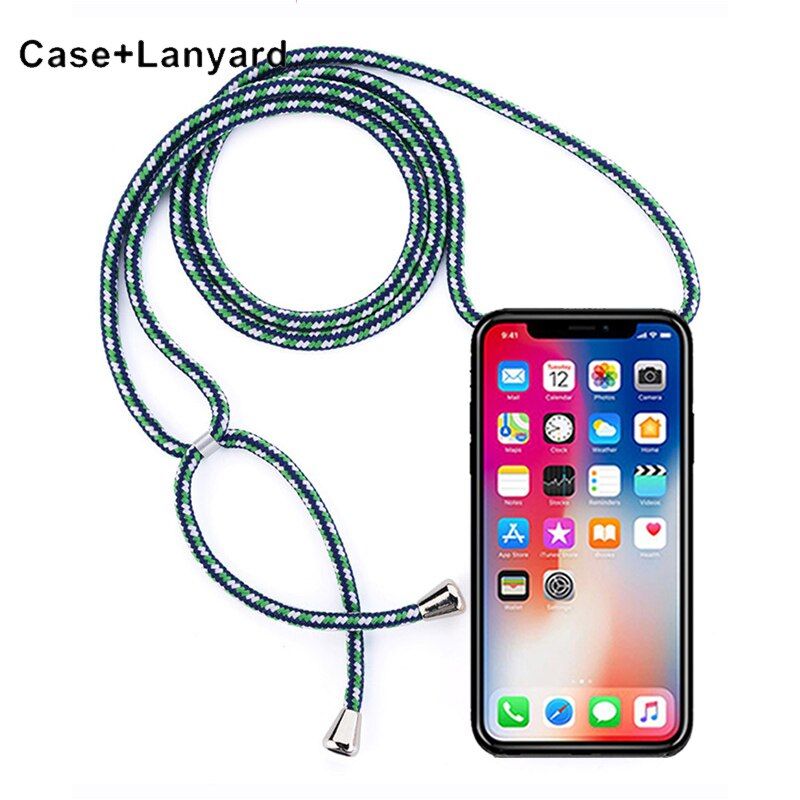 Crossbody Necklace Cord Lanyards Rope Phone Case for TCL 10 SE 10L 10 Pro Plus 20 20L Lite Plus 20S Cover