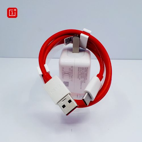 One Plus Dash Charger with Type C USB cable For 7T / 7T Pro / 7/7 Pro / 6 / 6T / 5T / 5 / 3T / 3,ETC