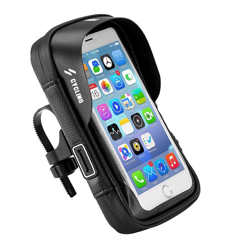 Waterproof Bicycle Phone Holder Bag Case Touch Screen MTB Bike Motorcycle Holder Stand Pouch For 5.8-6.0 inch Smartphone Bags