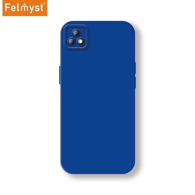 For vivo iQOO U3 Back Mobile Phone Case Simple Luxury Colorful Liquid Silicone Protect Lens Shockproof Full Soft Cover