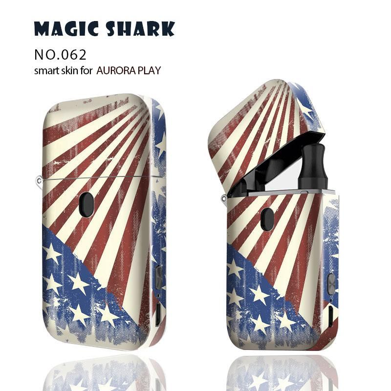 Magic Shark Skull USA American USA Flag Eagle Waterproof Skin Film Case Cover Sticker for AURORA PLAY