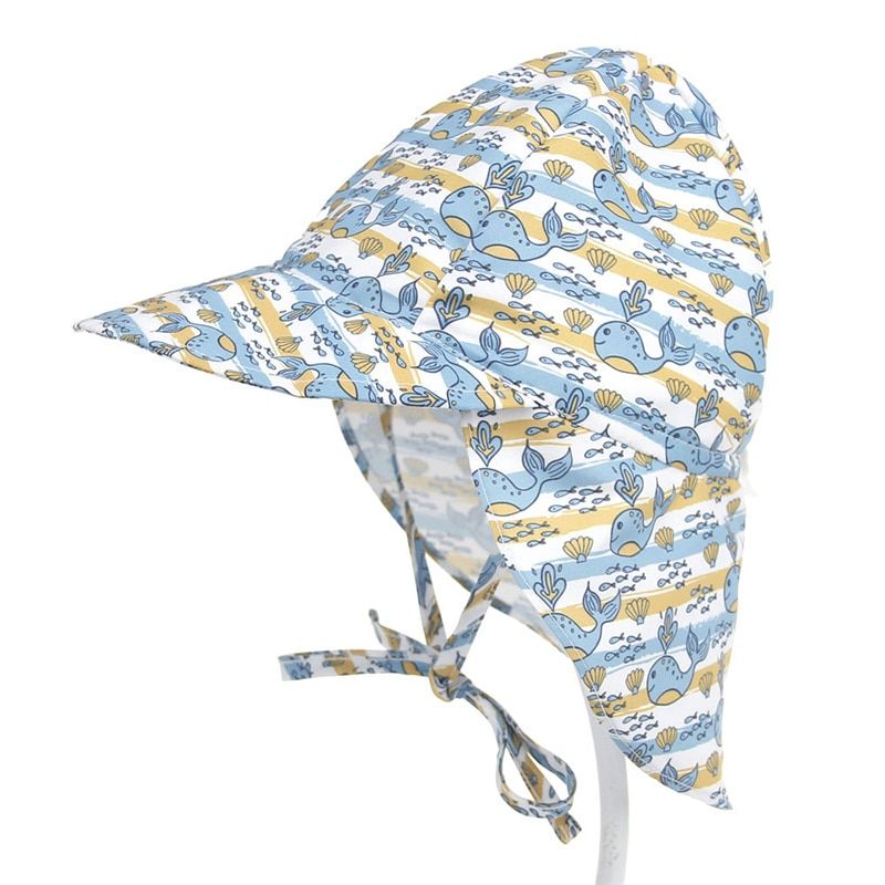 2019 Brand Baby Kids Swimming Cap Summer Cartoon Sun Protection Beach Sun Hats Waterproof for Boys Girls Children Outdoor Hat