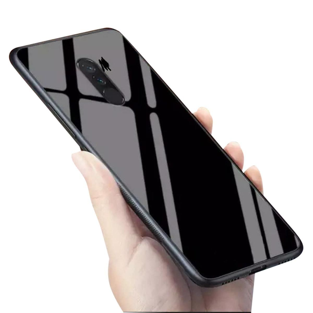 Full Body Protector Glass Case for Nokia 7 Plus -Black
