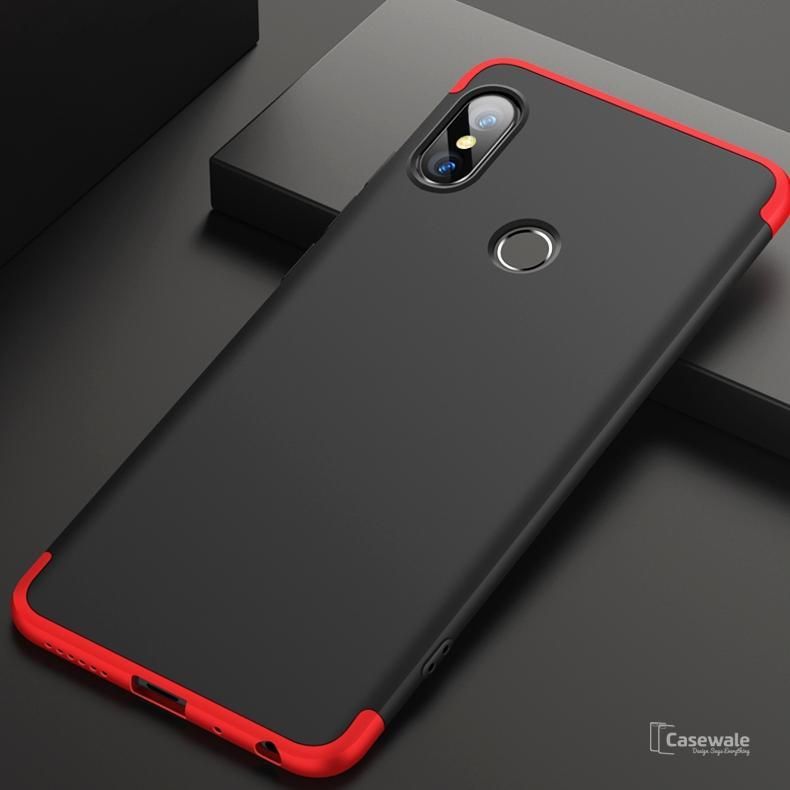 For Xiaomi Redmi S2 / Y2 - Luxury 360 Degree GKK Full Protection Back Cover - Red