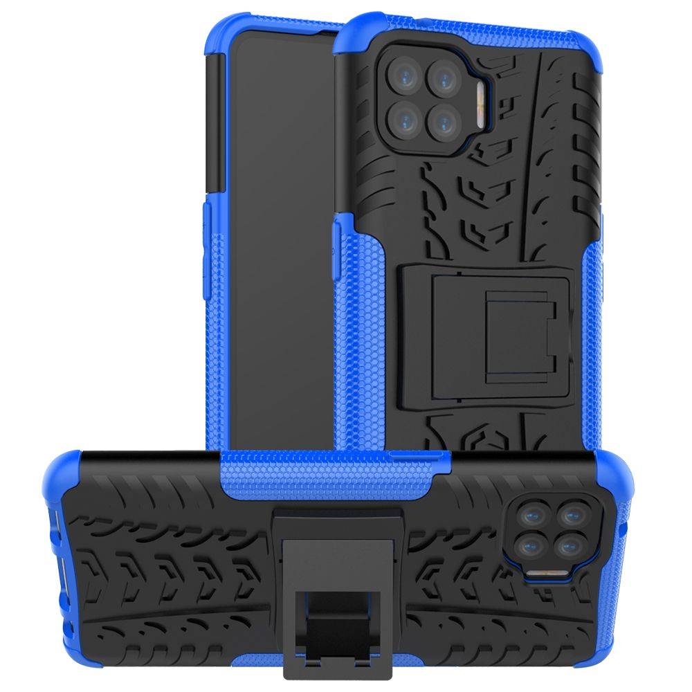 Heavy Duty Armor Tough Hybrid Shockproof Dual Layer Kickstand Protective Case Cover For OPPO F17 Pro